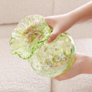 Axyaa Green Glass Tulip Vase - Modern Home Decor