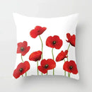 Axyaa Red Checked Print Pillowcase 45*45cm
