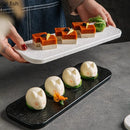 Axyaa Matte Ceramic Sushi Dessert Steak Pasta Plate Set