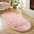 Axyaa Faux Wool Plush Shaggy Area Rug Living Room Kids Bedroom Floor Mat