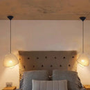 Axyaa Nordic Linen LED Pendant Lights: Wabi Sabi Sailboat Chandelier, Minamlism Design