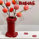 Axyaa Ceramic Melting Candle Vase for Wedding Engagement Decor