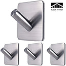 Axyaa Stainless Steel Adhesive Towel Hooks | Heavy Duty Waterproof Storage Holder