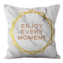 Axyaa Geometric Letters Print Sofa Cushion Cover Home Decor Party Bedding