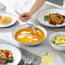 Axyaa Amelia Porcelain Plates Set for 12/24, Service for 12/24 Person