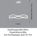 Axyaa Nordic LED Chandelier for Living & Dining Room, Irregular Ceiling Lighting & Decoration