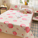 Axyaa Cotton Coarse Cloth Bed Sheet Set, Soft Mat & Quilt - Single/Double, Print, Washable