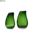 Axyaa Glass Art Vase for Flowers and Hydroponics