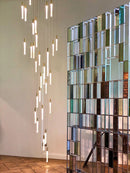 Axyaa Modern Nordic LED Cylindrical Chandelier - Indoor Decorative Staircase Fixture