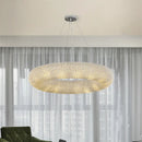 Axyaa Crystal Luxury Loft Pendant Light Fixture for Living Room Décor