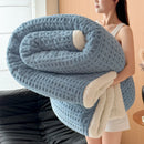 Axyaa Double Layer Fleece Blanket for Sofa or Bed Queen – Thick & Warm