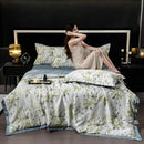 Axyaa Tencel Summer Quilt Set - Cool Silk Single-Piece Printed Quilt
