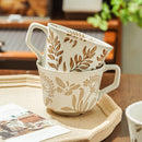 Axyaa Hand-painted Nordic Ceramic Mug Home Coarse Pottery Coffee Cup