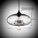 Axyaa Glass Chandelier Pendant Lamps for Kitchen, 7 Colors, Industrial Style