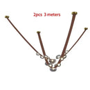 Axyaa Leather Chandelier Pendant Light for Kitchen Dining Living Room