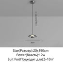 Axyaa Glass Saucer Pendant Light for Bedroom Foyer, Dimmable Intelligent Home Lighting