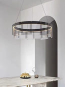 Axyaa Circular Pendant Light: Modern Nordic Style for Living, Dining, Bedroom