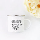 Axyaa His and Hers Lovers Camp Cup Enamel Mug Gift for Couples