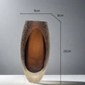 Axyaa Frosted Glass Vase: Elegant Floral Arrangement Home Decor & Hydroponics Accessory
