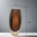 Axyaa Frosted Glass Vase: Elegant Floral Arrangement Home Decor & Hydroponics Accessory
