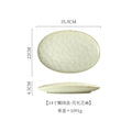 Axyaa Oval Sashimi Plate, High-End Ceramic Tableware for Fish Barbecue