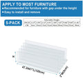 Axyaa Under Couch Blocker for Pets: Adjustable Clear Gap Stopper for Furniture