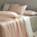 Axyaa Luxe Silk Bedding Set: Smooth Nude Sleeping Essentials