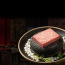 Axyaa Volcano Stone Sushi Plate: Creative Ceramic Tableware for Molecular Cuisine