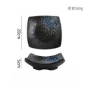 Axyaa Retro Ceramic Four Corner Bowl Set for Molecular Cuisine Tableware