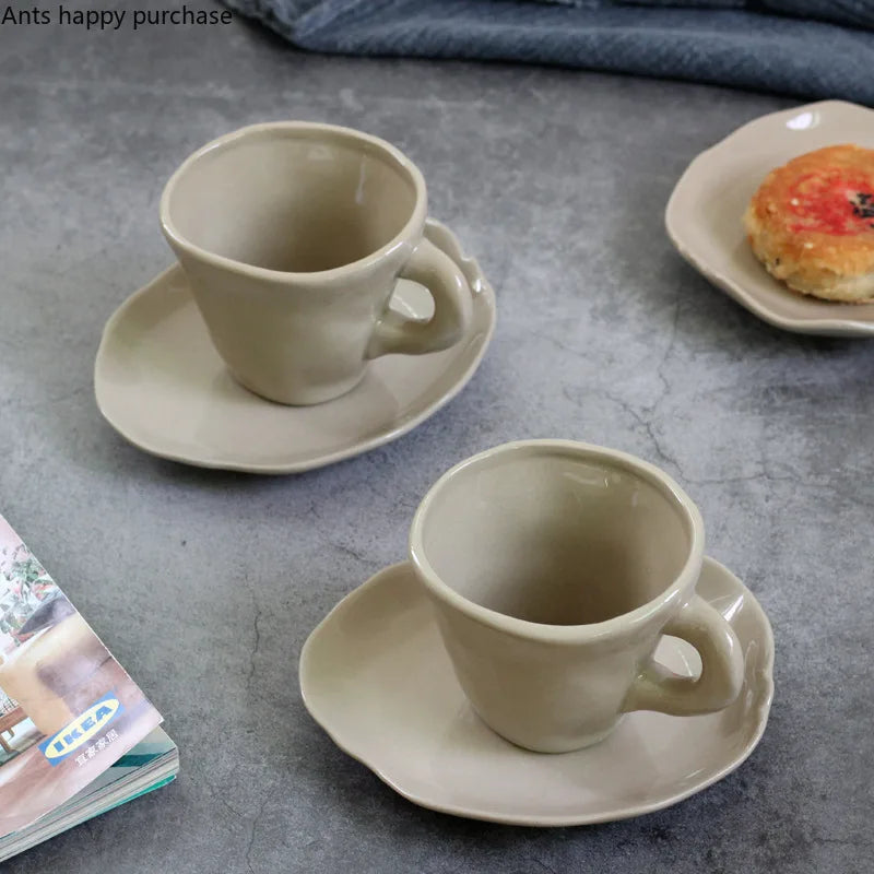 Axya Handmade Ceramic Coffee Cup 200ml - Set of 2