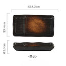 Axyaa Ceramic Partition Plate for Vinegar, Cake, Sushi, Dessert, Snack, Cold Dish