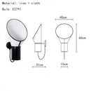 White Cloth Lampshade Wall Light for Bedroom by Axyaa - Elegant E14 Bulb Sconce