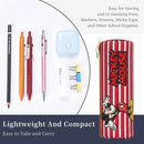 Axyaa Mickey Mouse & Minnie Leather Pencil Case: Big Capacity Office & Cosmetic Holder