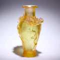 Glass Lotus Vase, Living Room Flower Arrangement, Antique Handicraft Display by Axyaa