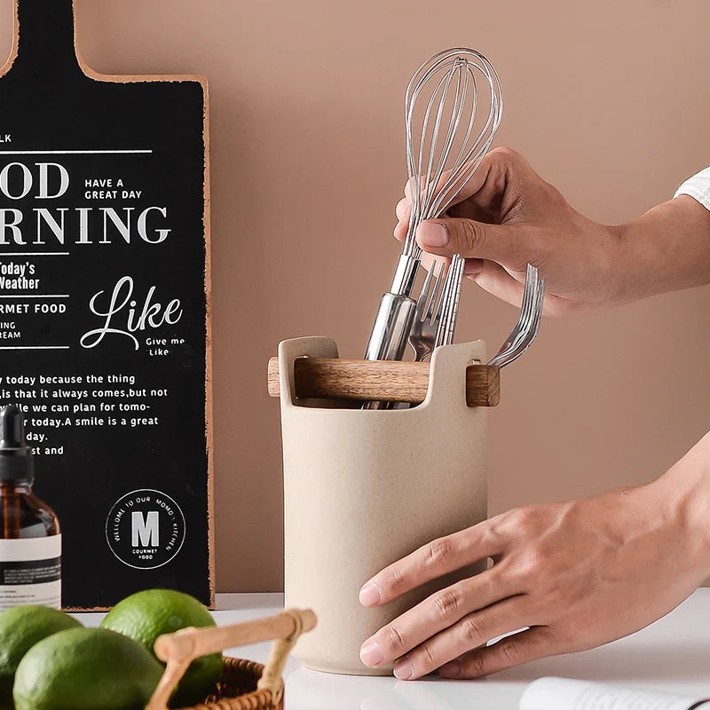 Axya Ceramic Drain Chopstick Holder: Stylish Kitchen Storage & Table Decoration