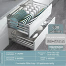 Axyaa Stainless Steel Drawer Organizer Bowl Basket Seasoning Holder Dish Rack