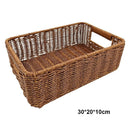 Axyaa Handwoven Bread Storage Basket: Breathable, Portable, 7 Styles - Ideal for Picnics & Weddings