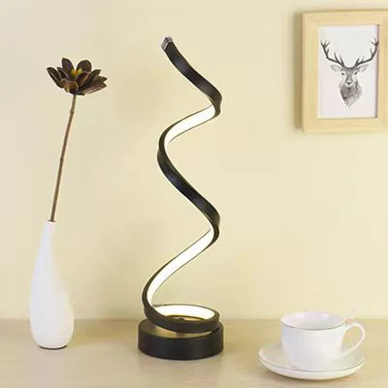 Axya LED Spiral Table Lamp for Home Decor