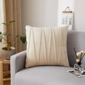 Axyaa Plush Velvet Striped Cushion Cover for Stylish Home Decor