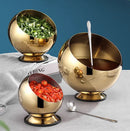 Axya Stainless Steel Sauce Bowl with Lid and Buffet Seasoning Basket