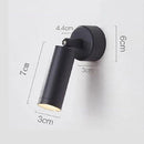 Axyaa Rotating LED Wall Lamp: Small Spotlight for Home Decors & Bedside, Nordic Design