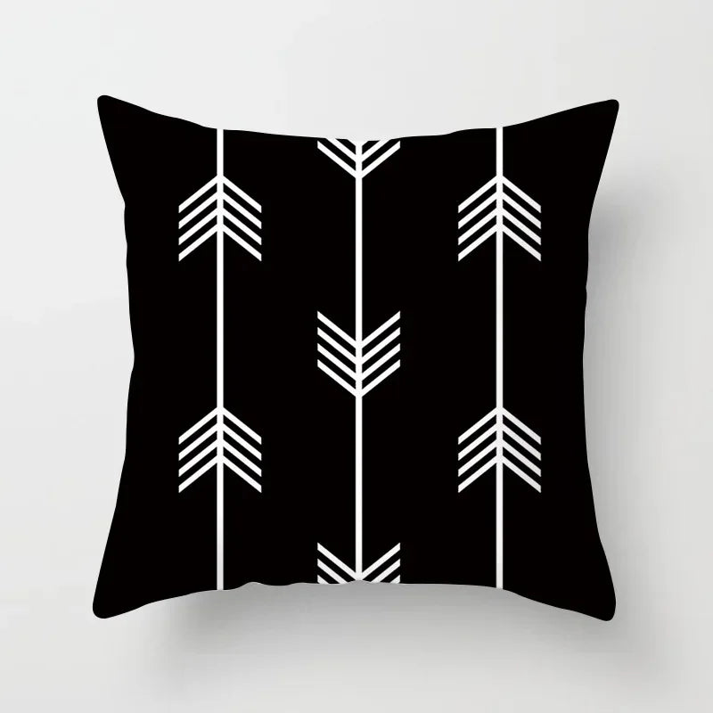 Axyaa Geometric Stripe Printed Pillowcase - Modern Home Decor