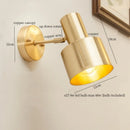Axyaa Nordic Copper LED Wall Lamp - Pull Chain Switch - Home Decor