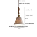 Axyaa Ceramic Copper Socket LED Pendant Light: Modern Nordic Decor ideal for Living/Dining areas