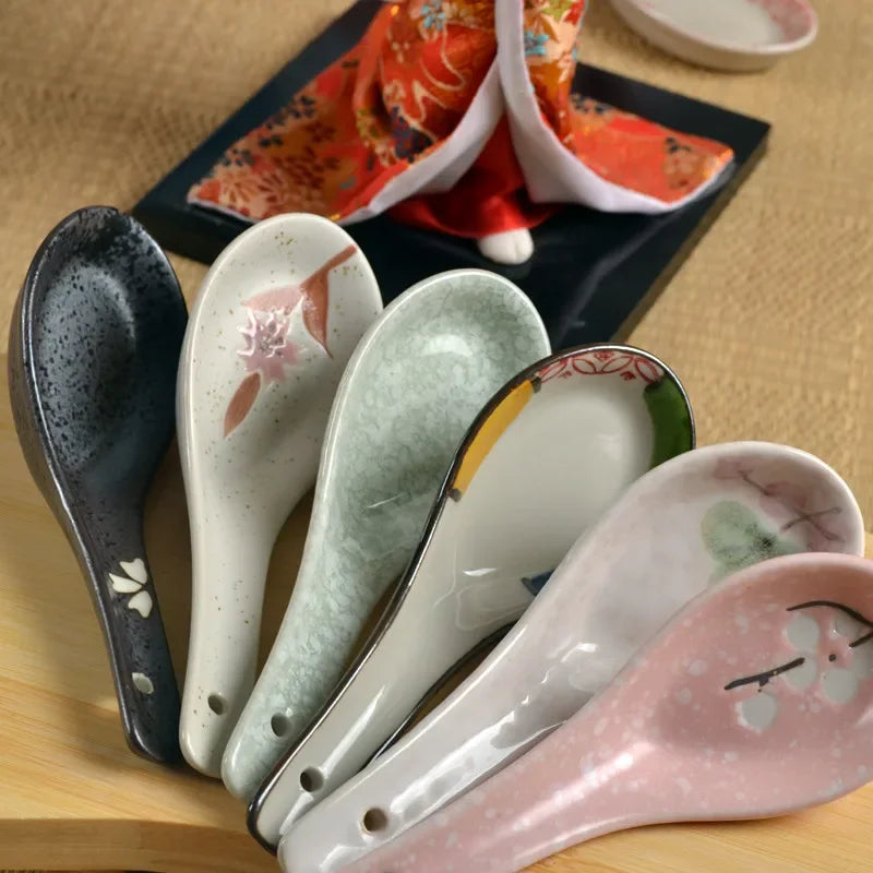 Axya Ceramic Spoon Set for Coffee, Milk, and Desserts