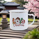 Axyaa Santa Pattern Christmas Coffee Mug Gift Set