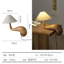 Axyaa Solid Wood Table Lamp LED E27 Minimalist Zen Art Decor Desk Light