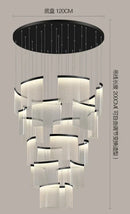 Axyaa Modern LED Pendant Chandelier for Staircase Living Room Decor