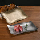 Axyaa Stainless Steel Retro Wave Plate for Dessert, Restaurant, and BBQ