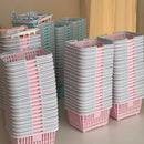 Axyaa Mini Storage Baskets Set in Macaron Colors for Desktop & Bathroom Organization
